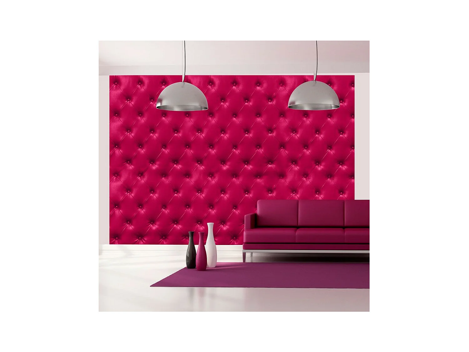 Papier Peint "Fuchsia Rhombuses" 175 x 250 cm