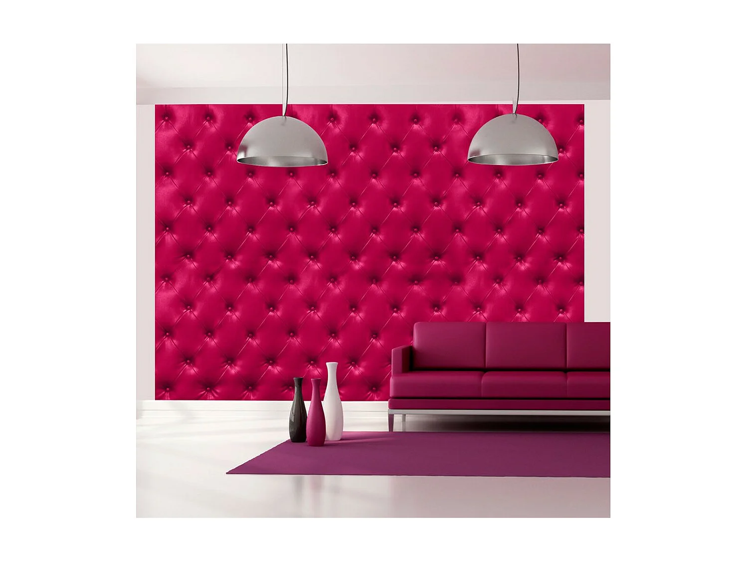 Papier Peint "Fuchsia Rhombuses" 175 x 250 cm