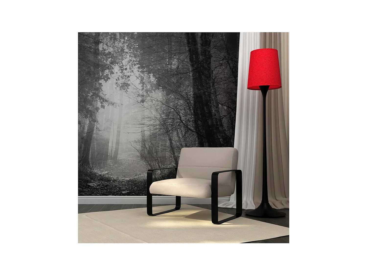 Papier Peint "Forest of Shadows" 231 x 300 cm