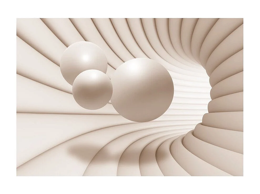 Papier Peint "Balls in the Tunnel" 210 x 300 cm