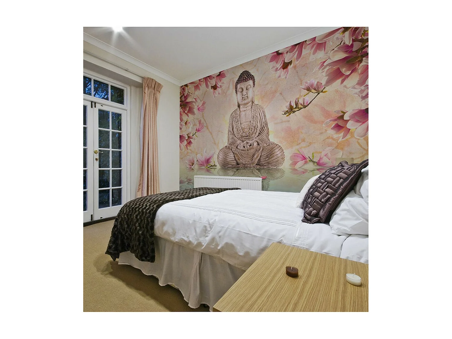 Papier Peint "Bouddha & Magnolia" 193 x 250 cm