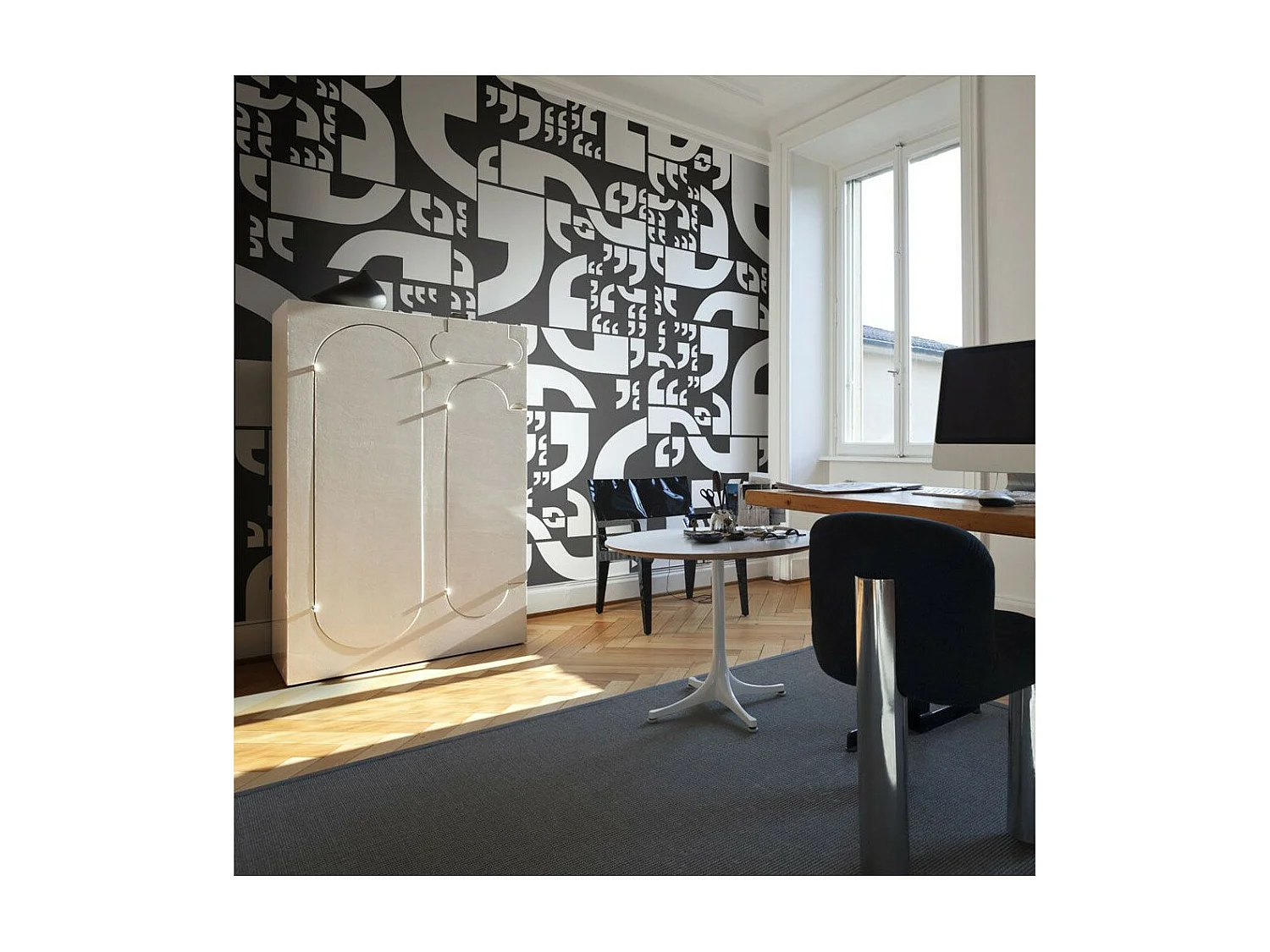 Papier Peint "Virgules" 193 x 250 cm