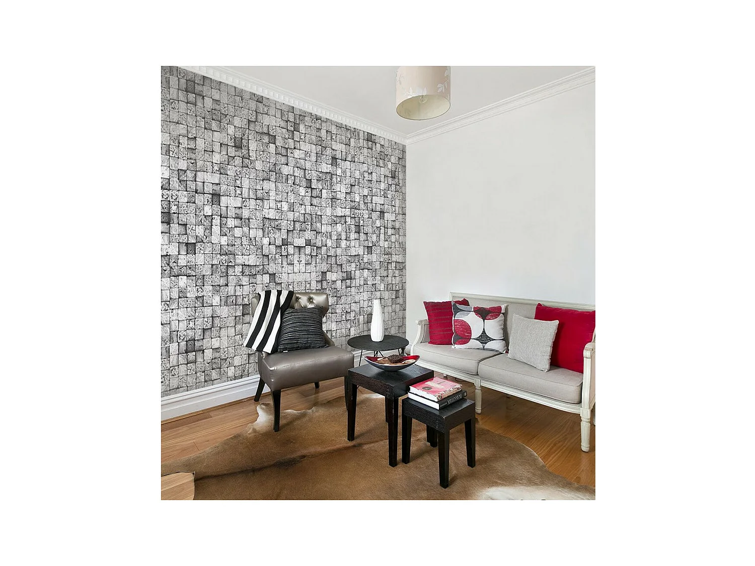 Papier Peint "Gray Background" 50x1000cm