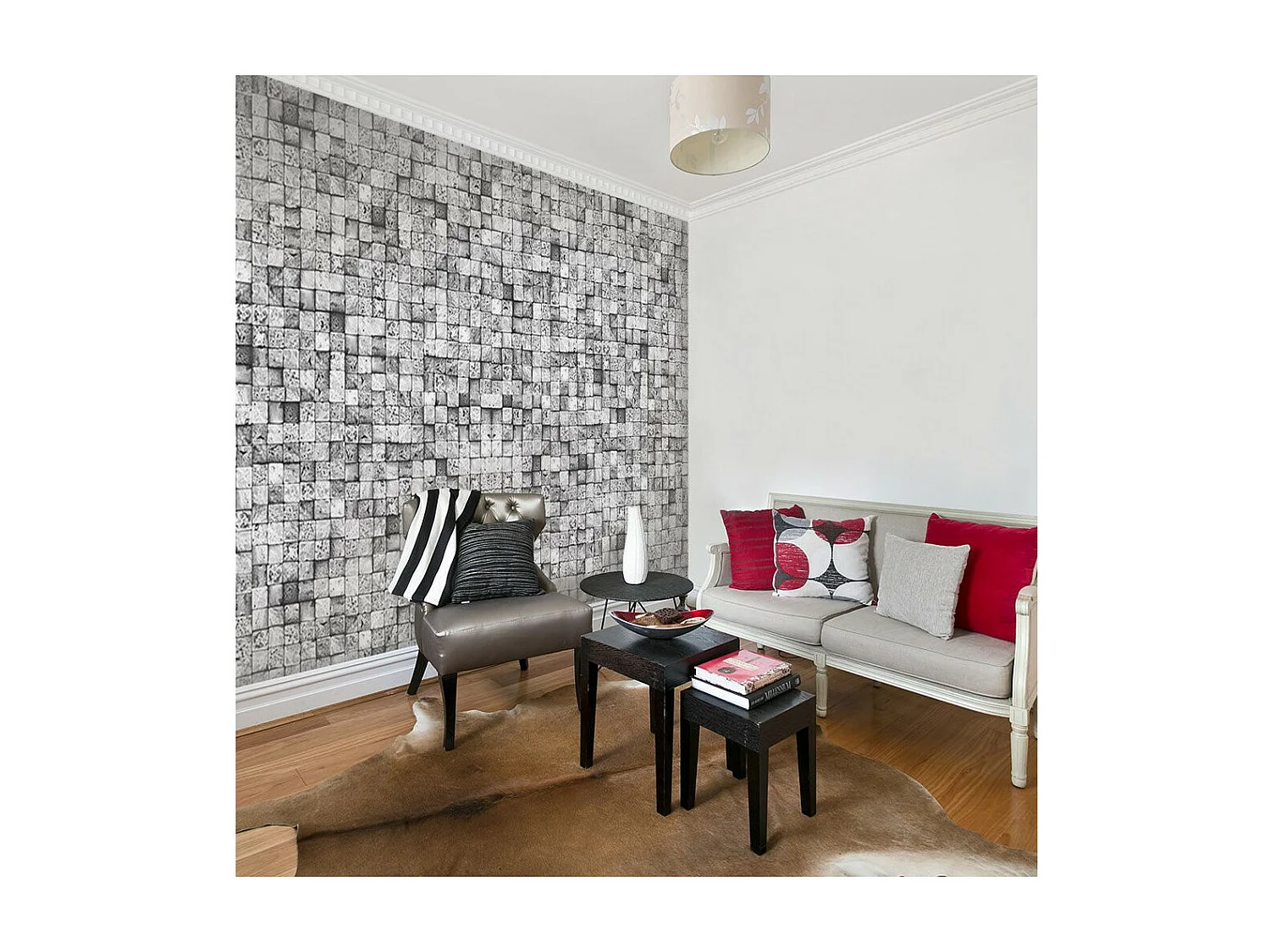 Papier Peint "Gray Background" 50x1000cm