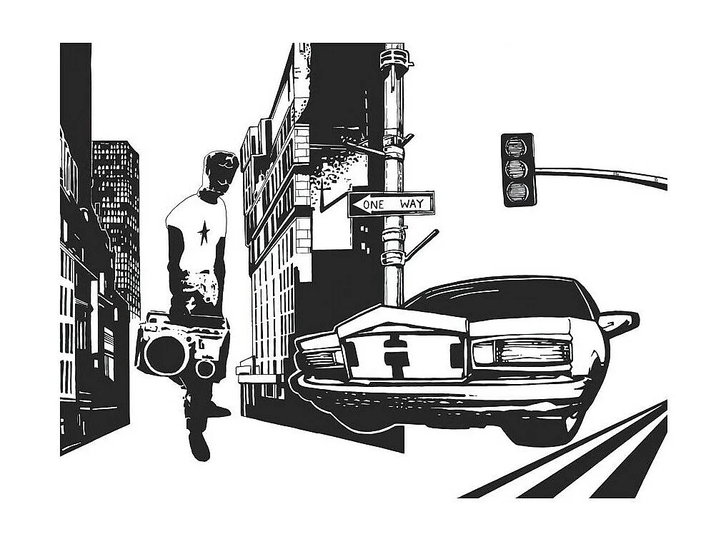 Papier Peint "Style Urbain" 231 x 300 cm