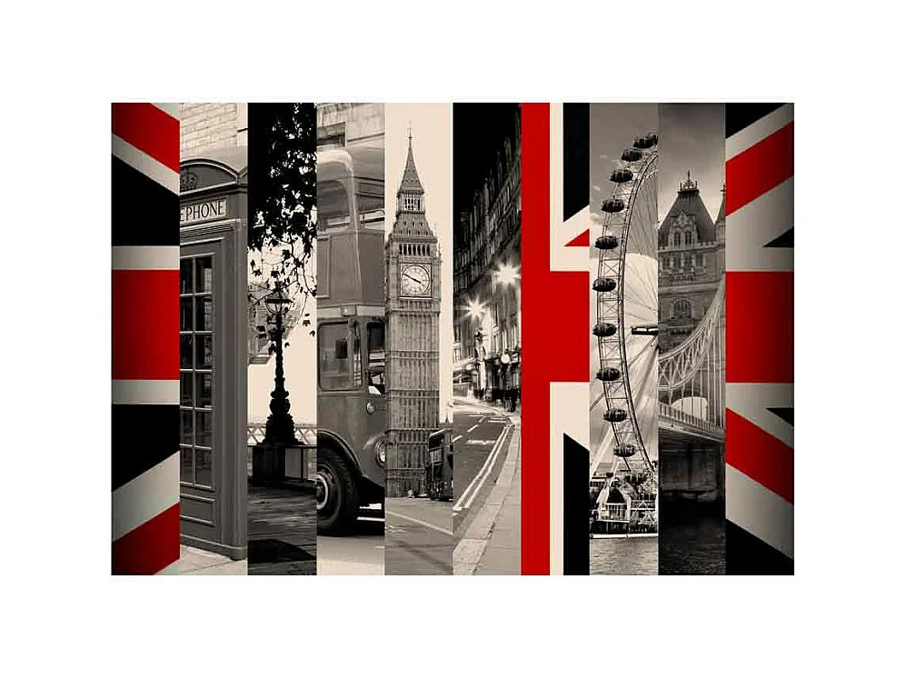 Papier Peint "Symbols of London" 105 x 150 cm