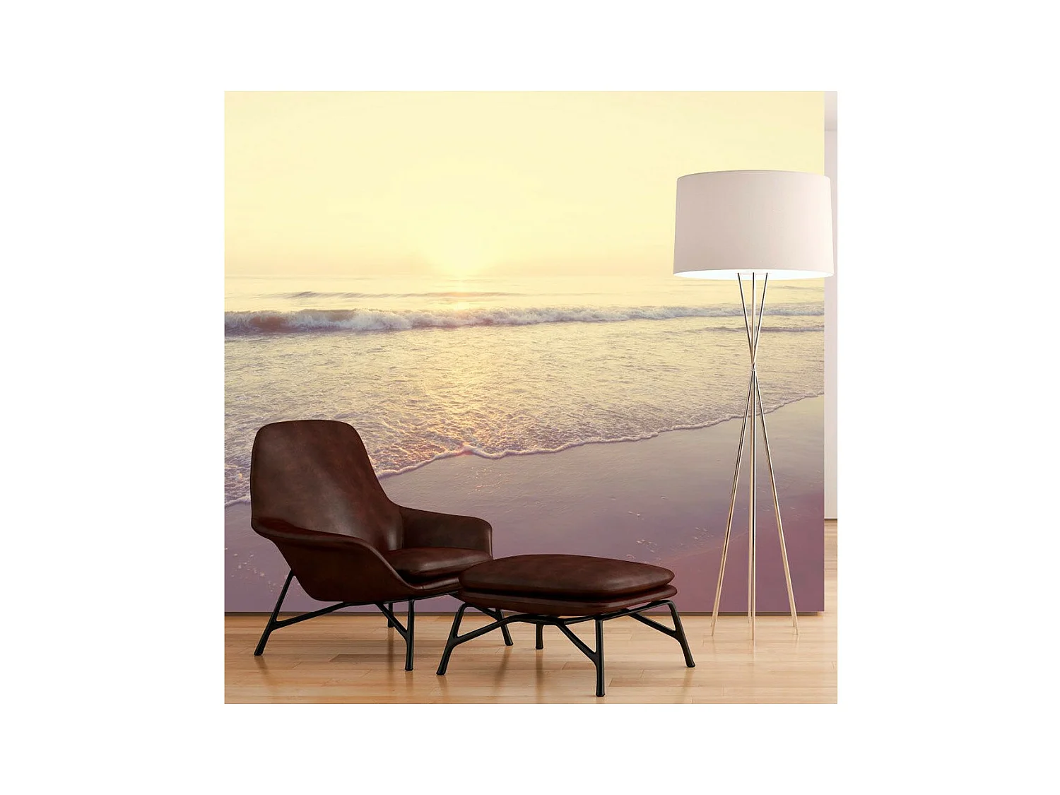 Papier Peint "Morning on the Beach" 140 x 200 cm
