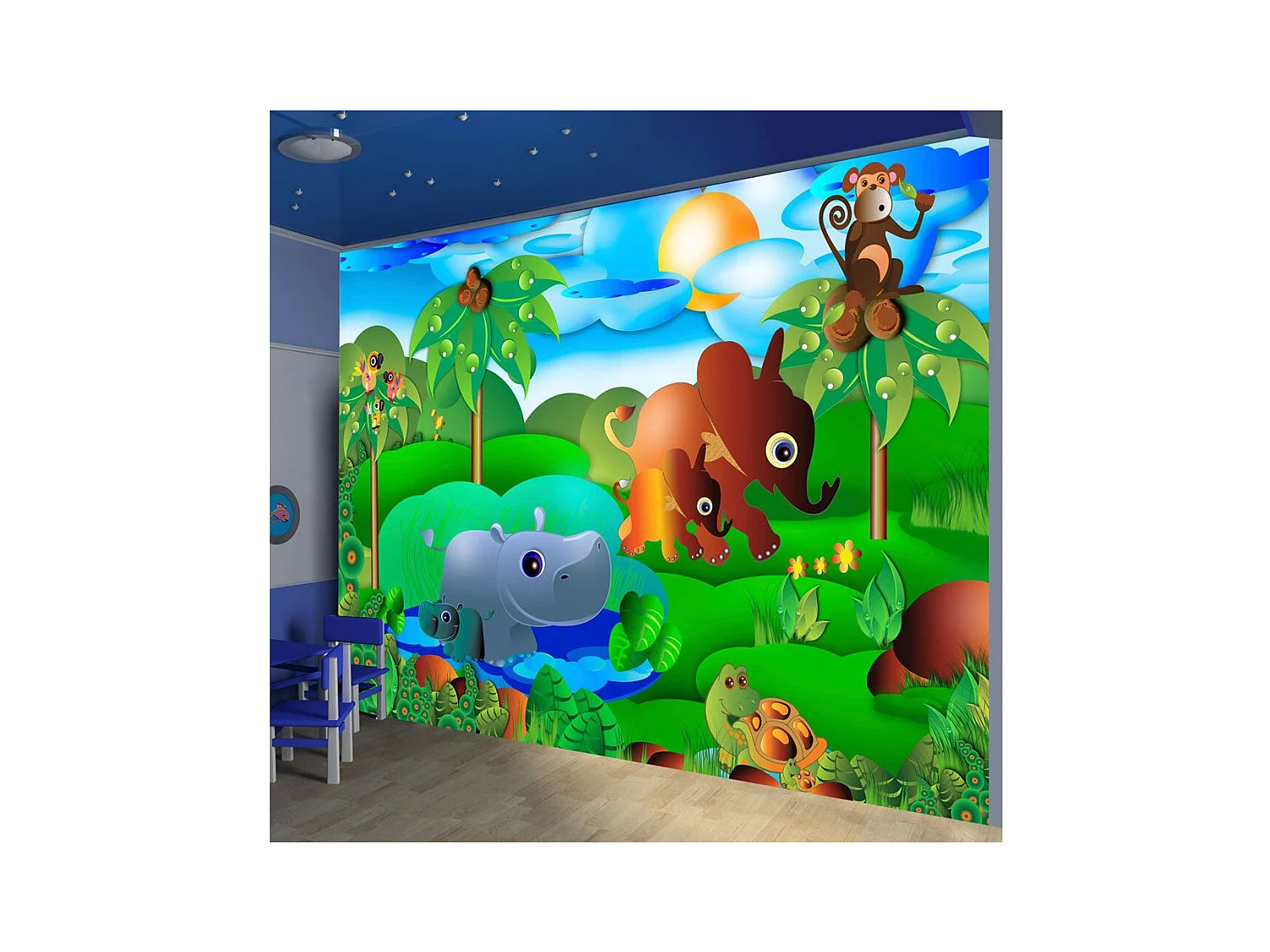 Papier Peint "Animal Family" 175 x 250 cm