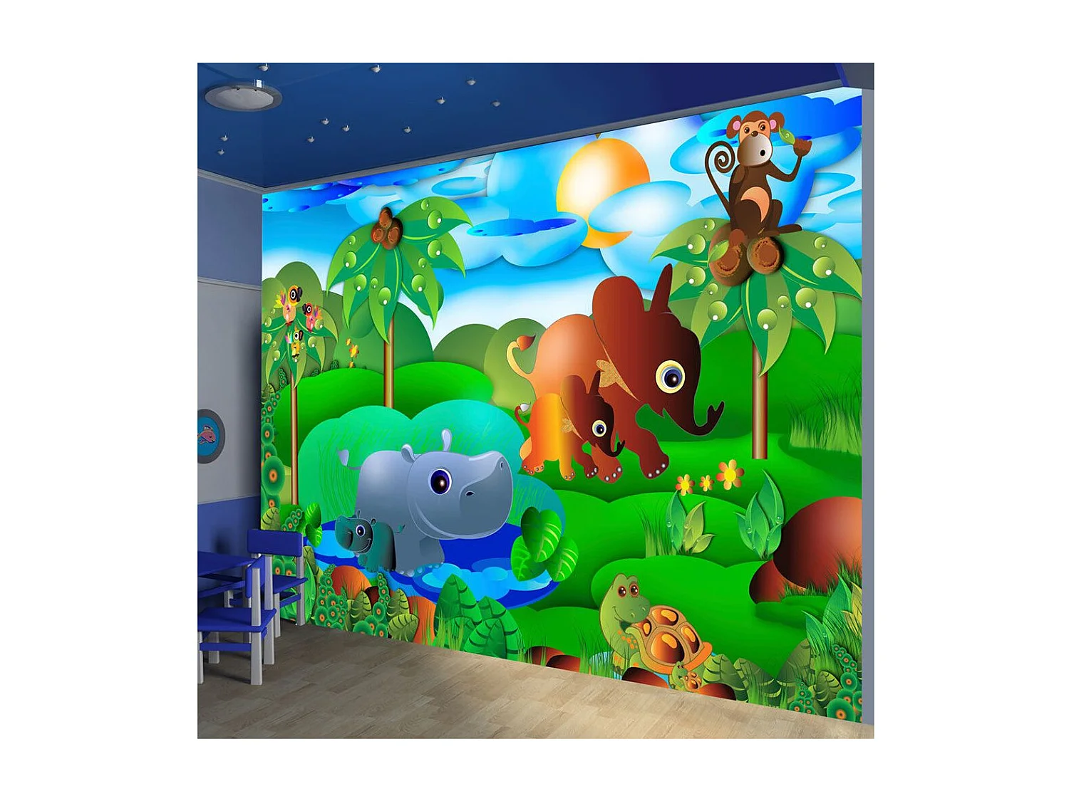 Papier Peint "Animal Family" 175 x 250 cm