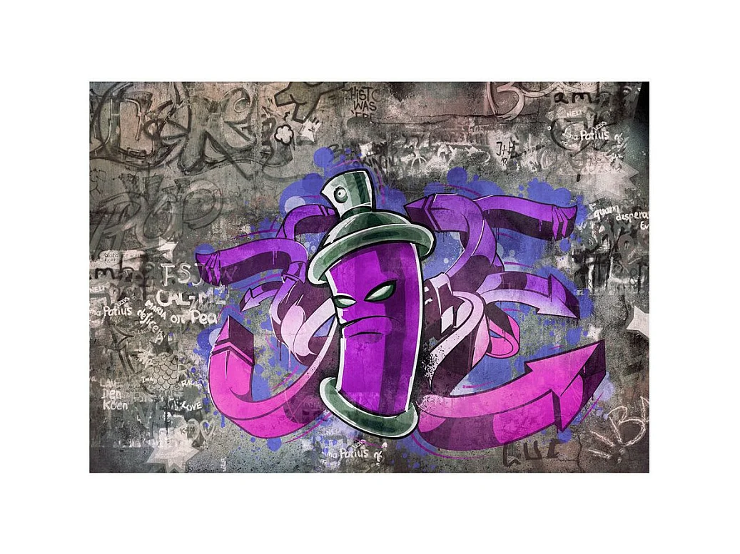 Papier Peint "Graffiti Spray Can" 245 x 350 cm