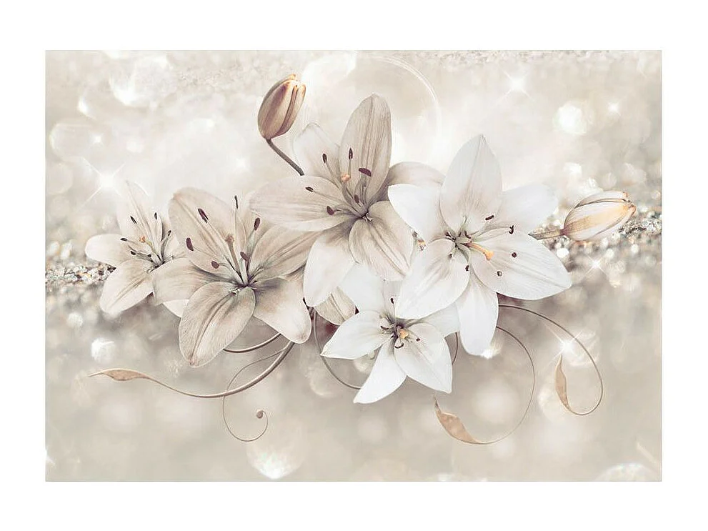 Papier Peint "Diamond Lilies" 210 x 300 cm