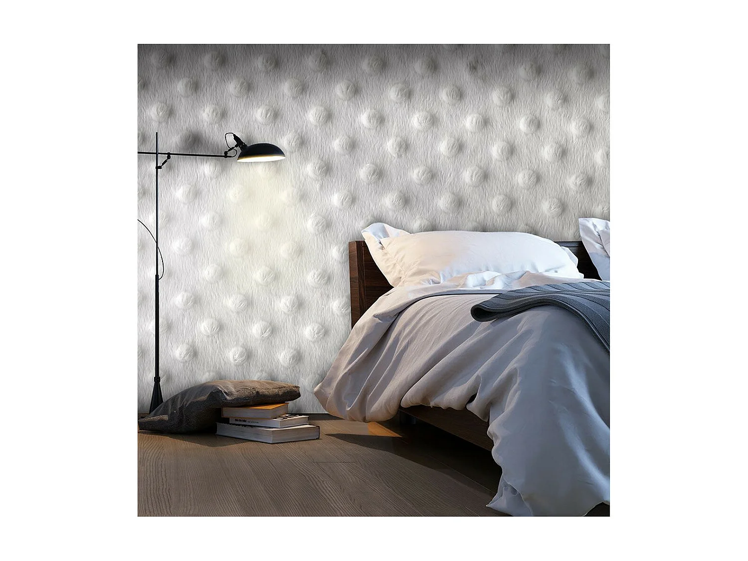 Papier Peint "Little White Bear" 140 x 200 cm