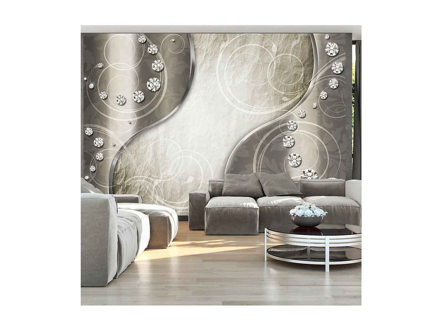 Papier Peint "Diamond Route" 175 x 250 cm