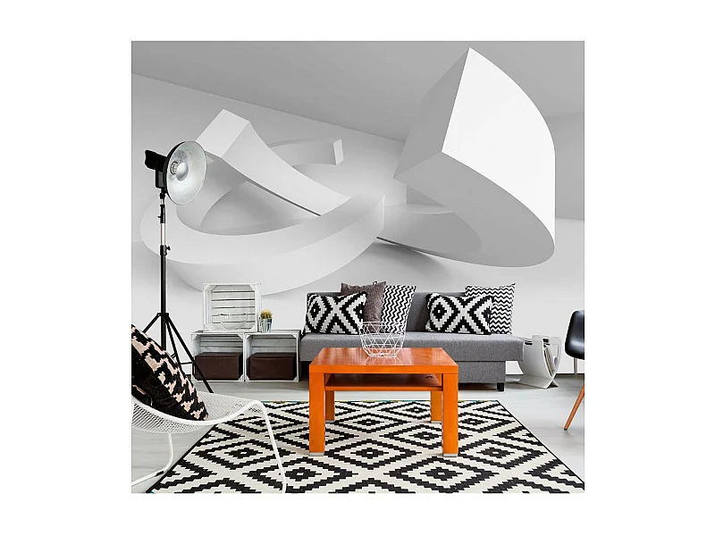 Papier Peint "White Duet" 175 x 250 cm