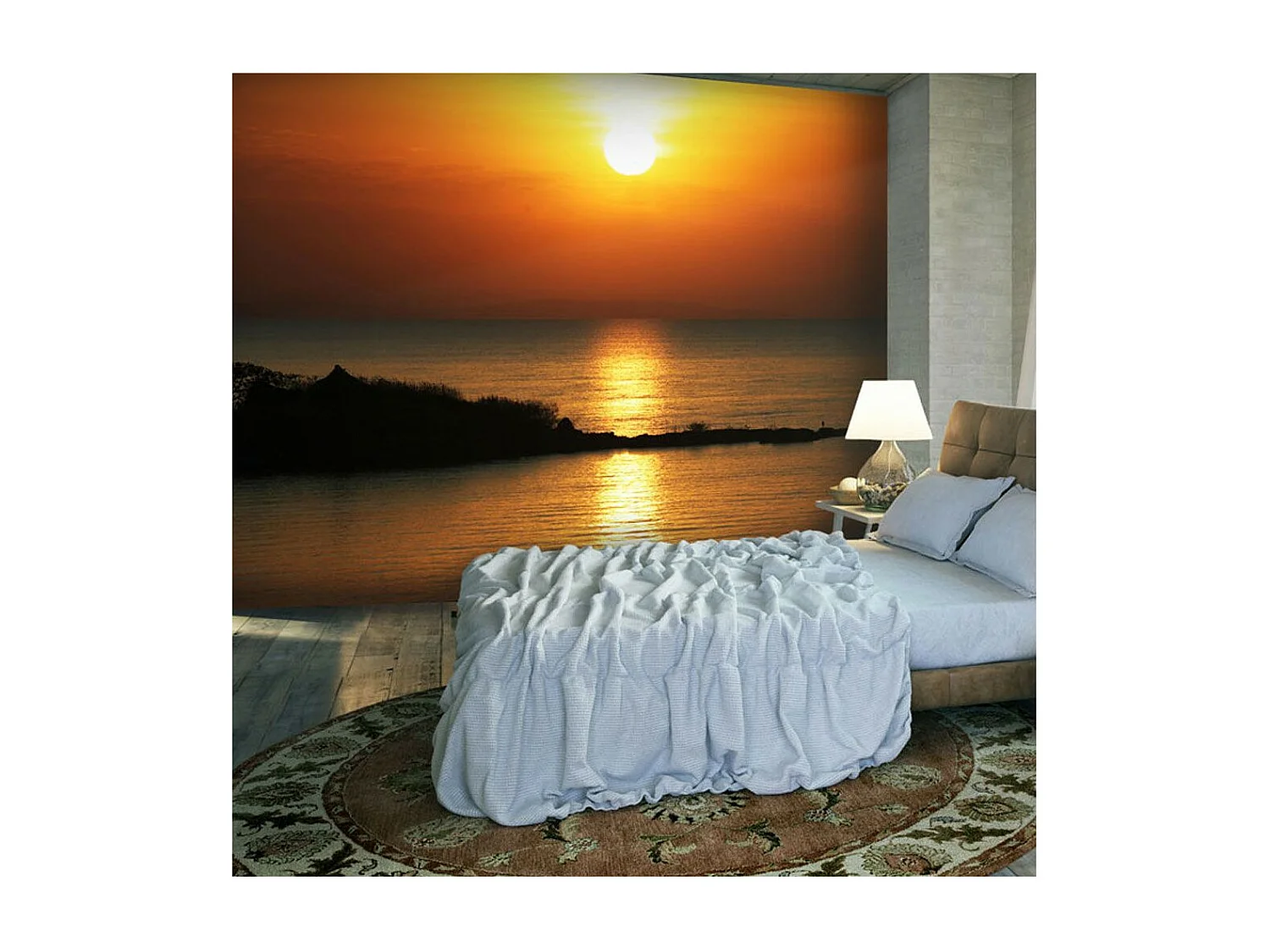 Papier Peint "Vue sur le Lac Tana, Éthiopie" 270 x 350 cm