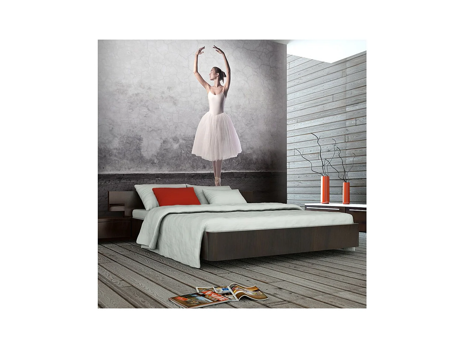 Papier Peint "Danseuse de Ballet Comme Chez Degas" 231 x 300 cm