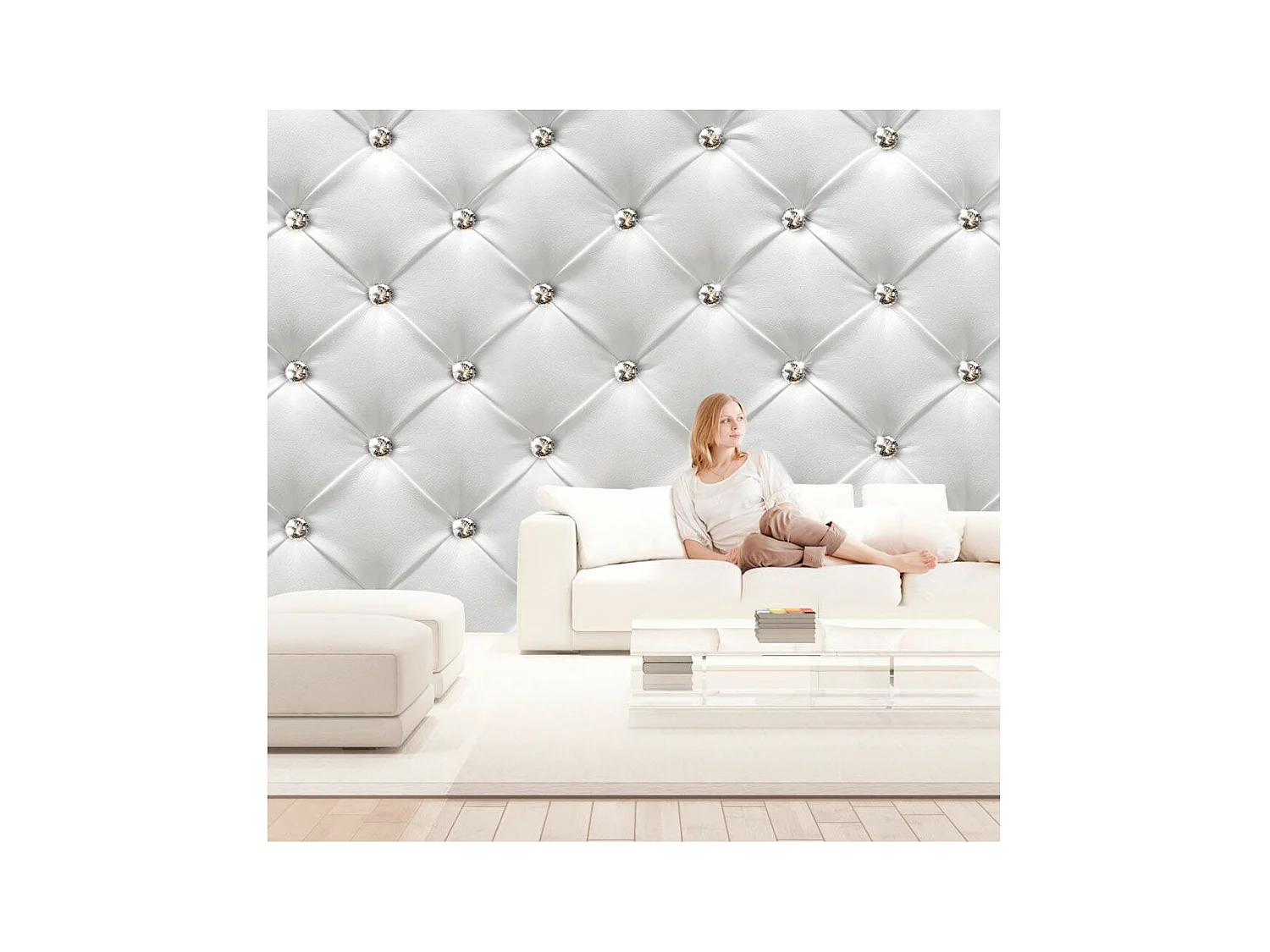 Papier Peint XXL "Leather Elegance" 280x500cm