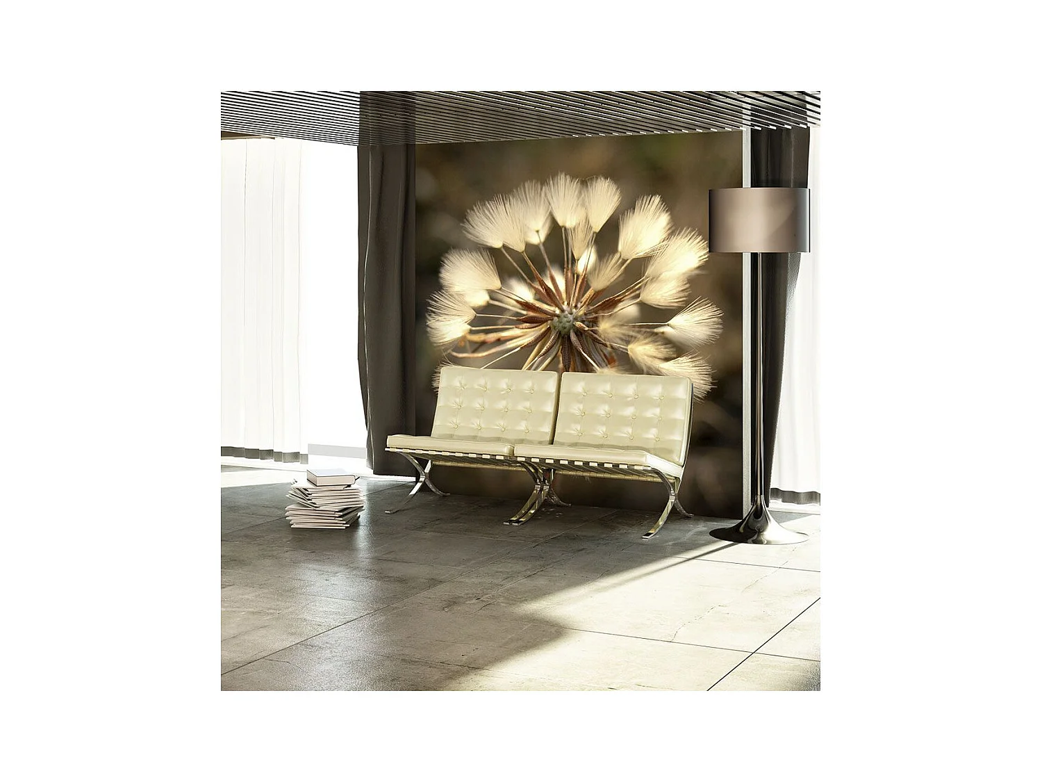 Papier Peint "En Plein Été Dent de Lion" 193 x 250 cm