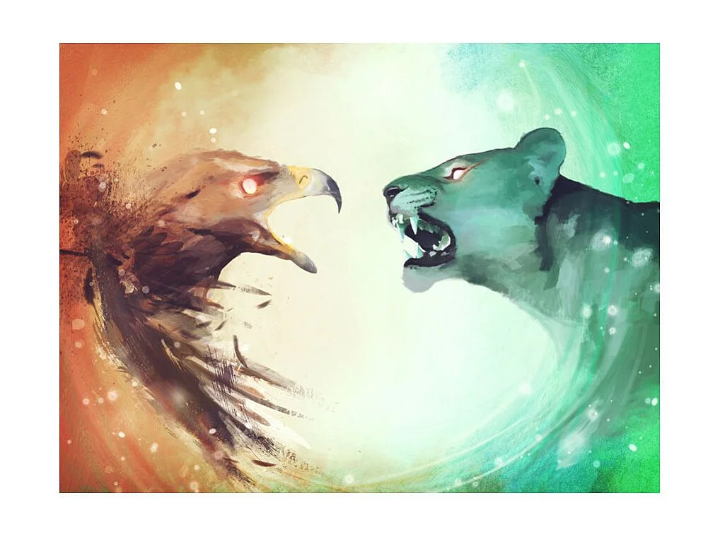 Papier Peint "Interspecies Clash" 193 x 250 cm