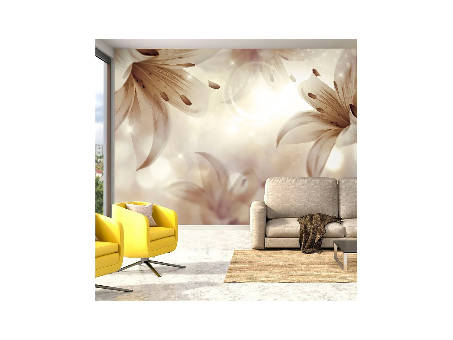 Papier Peint "Gentle Symphony" 210 x 300 cm