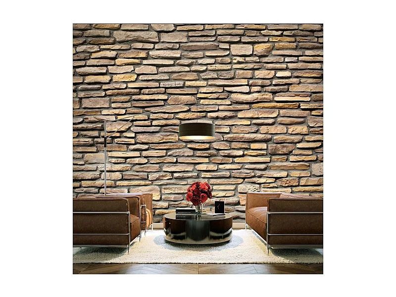 Papier Peint "Imitation Pierre" 231 x 300 cm