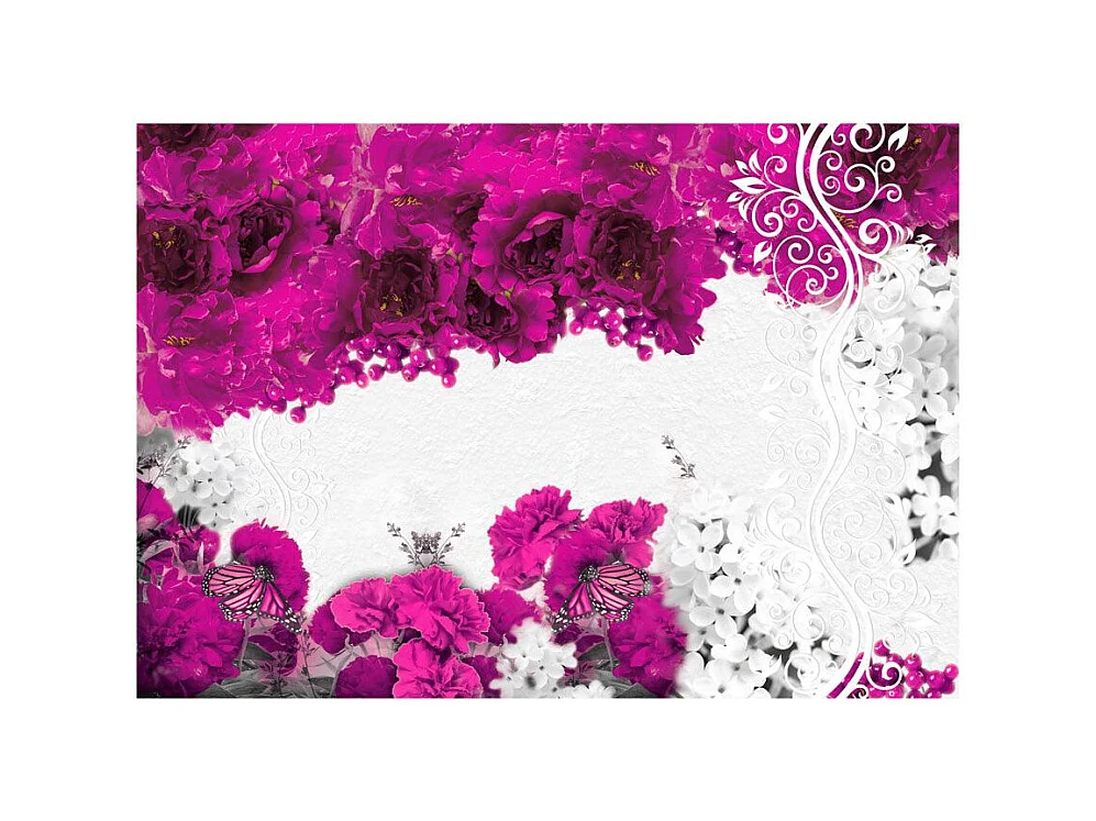 Papier Peint "Colors of Spring : Fuchsia" 280 x 400 cm