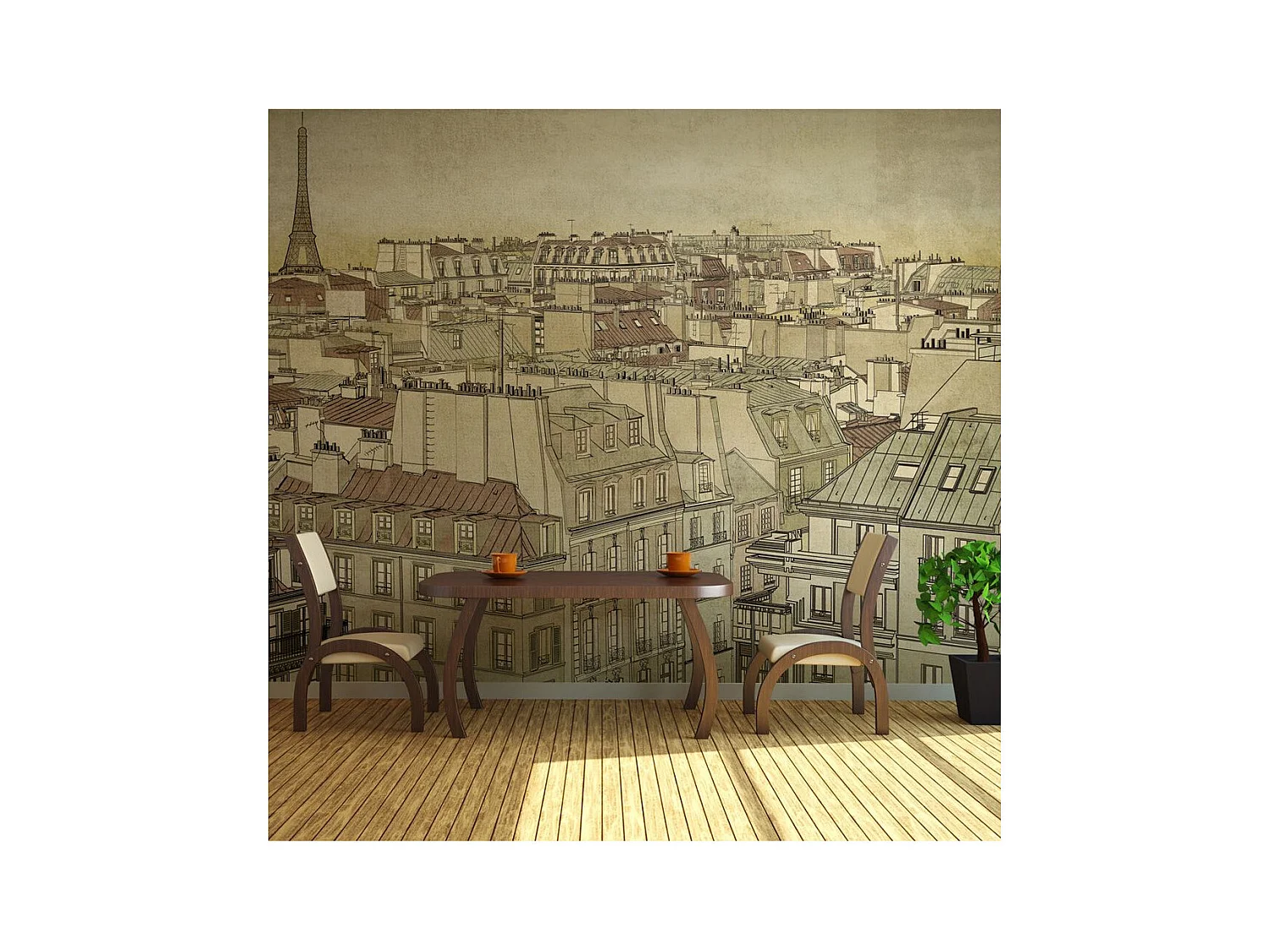 Papier Peint "Good Bye Paris!" 270 x 350 cm