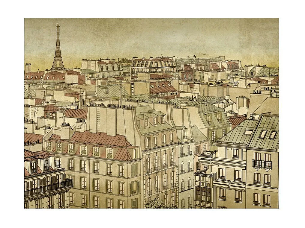 Papier Peint "Good Bye Paris!" 270 x 350 cm