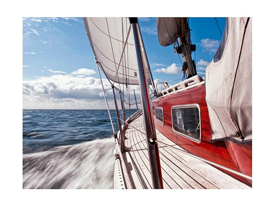 Papier Peint "Bateau Loin de la Côte" 154 x 200 cm