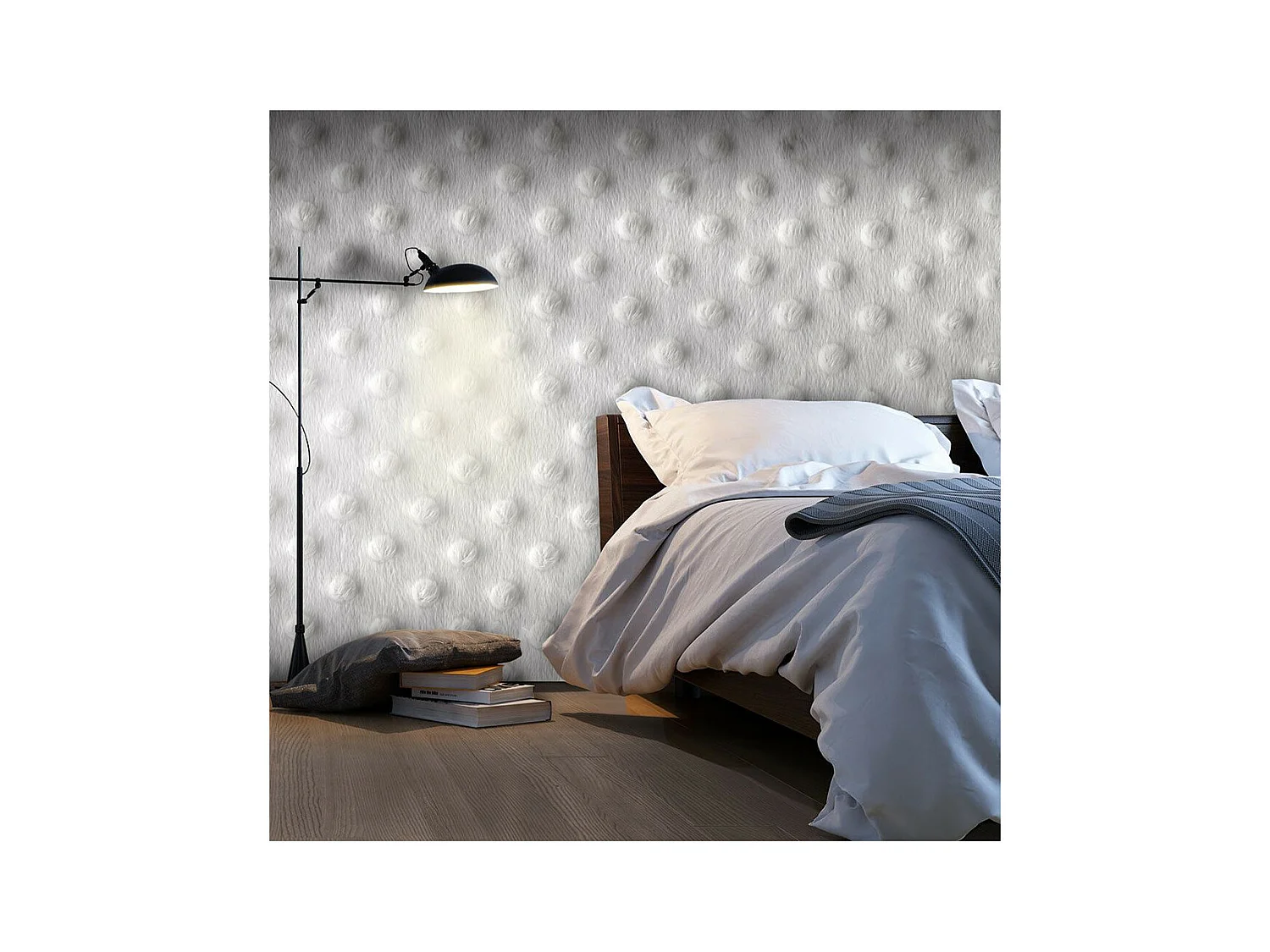 Papier Peint "Little White Bear" 105 x 150 cm