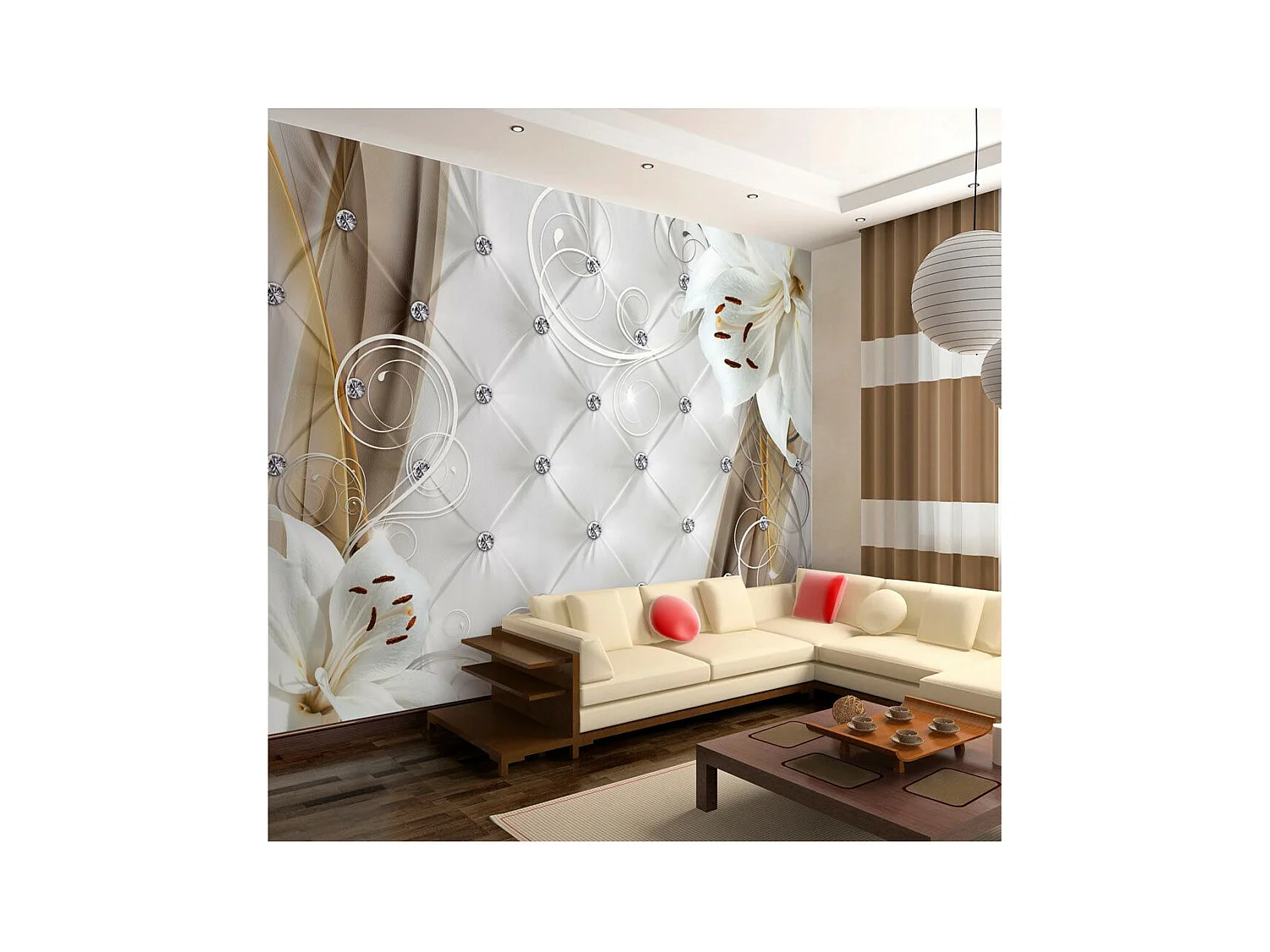 Papier Peint "Morning Lilies" 70 x 100 cm