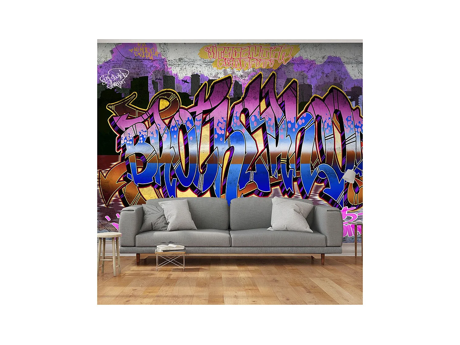 Papier Peint "Colorful Mural" 105 x 150 cm