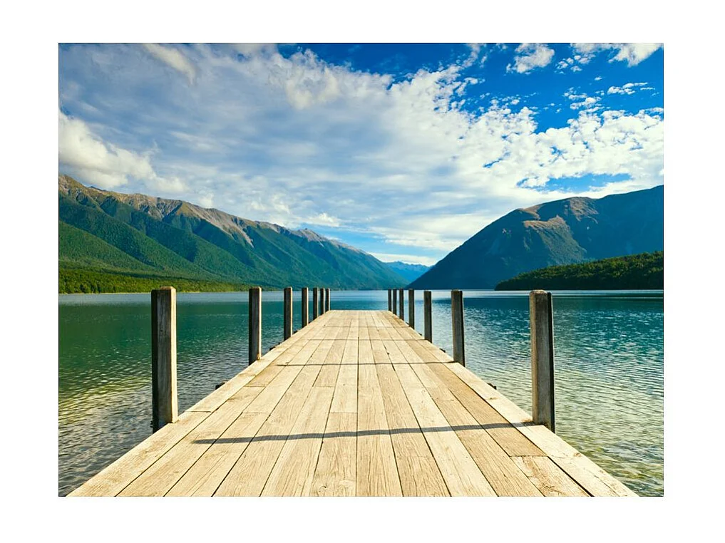 Papier Peint "Entre Lac & Montagnes" 270 x 350 cm