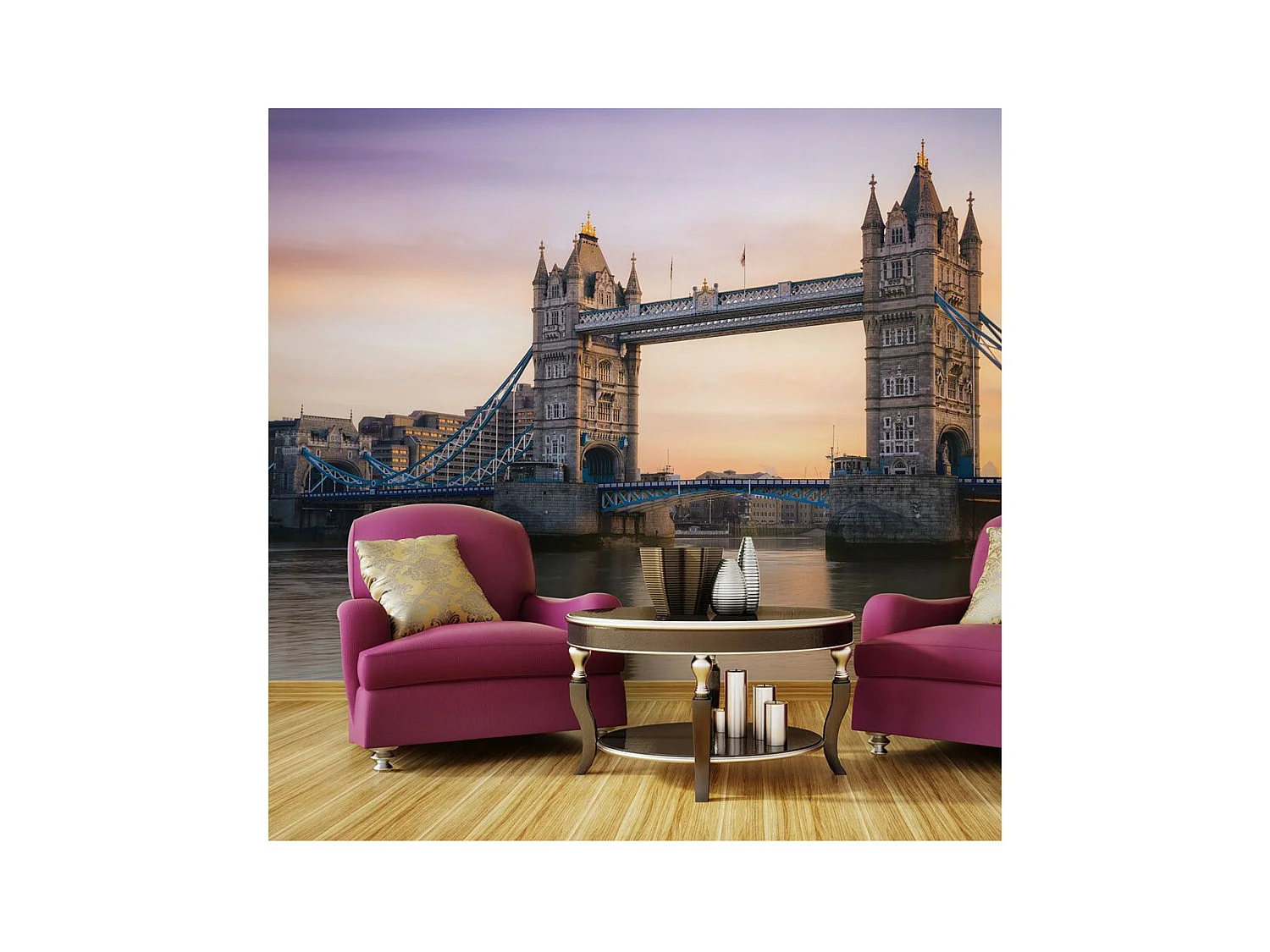 Papier Peint "Tower Bridge à l'aube" 193 x 250 cm