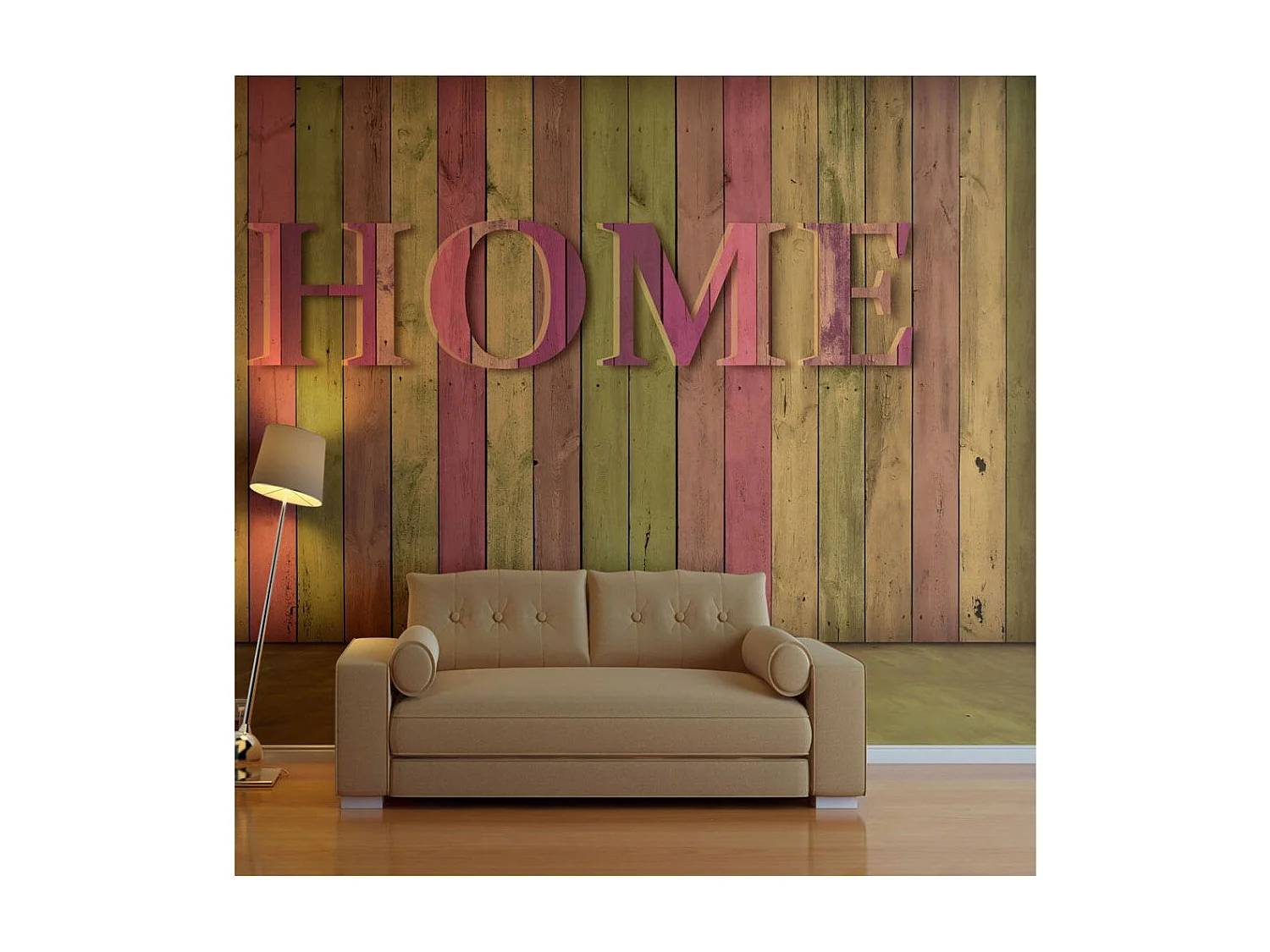 Papier Peint "Home Pink" 154 x 200 cm