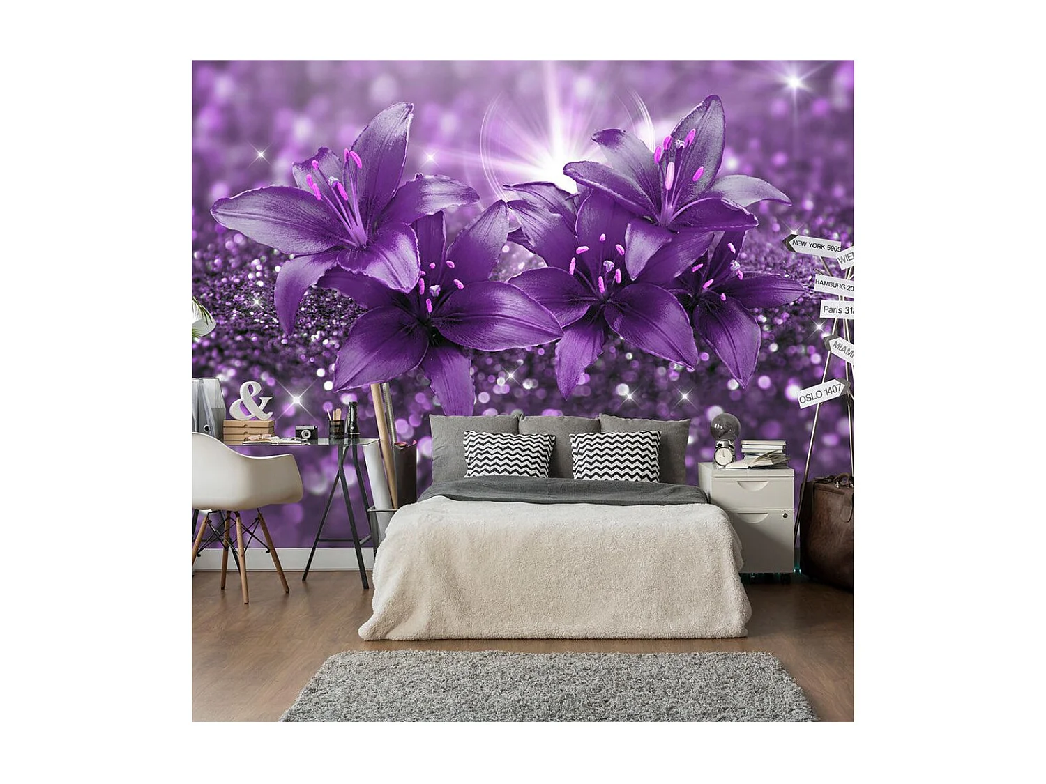 Papier Peint "Masterpiece of Purple" 210 x 300 cm