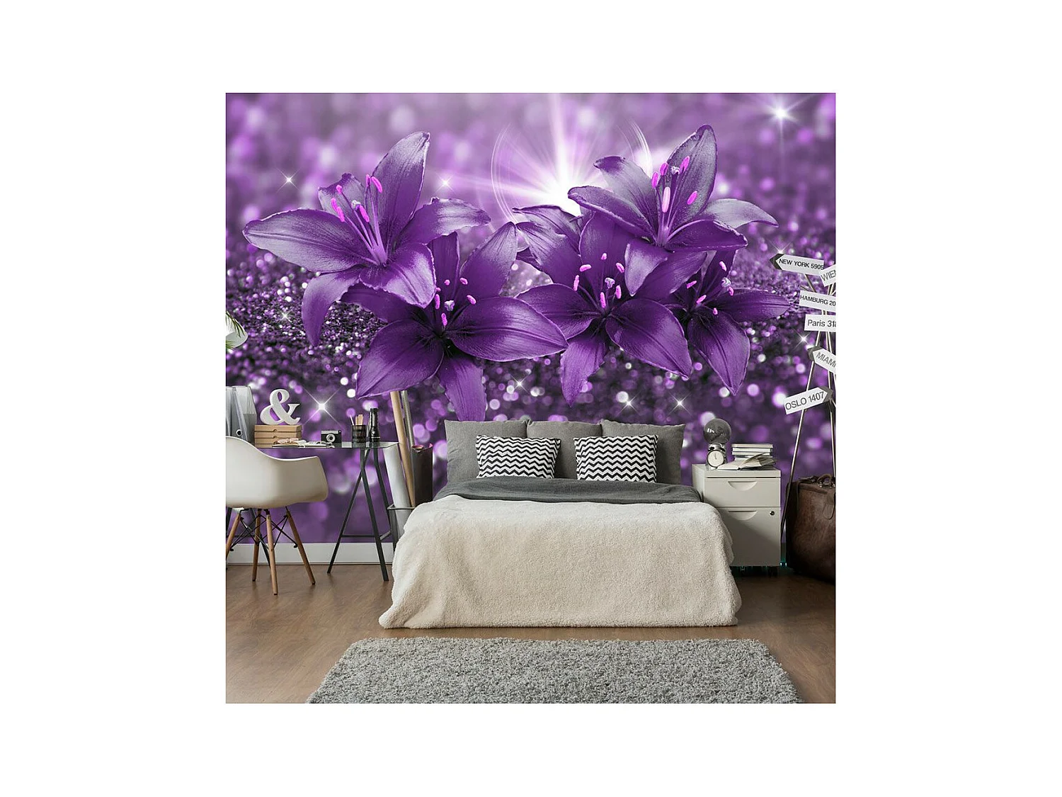 Papier Peint "Masterpiece of Purple" 70 x 100 cm