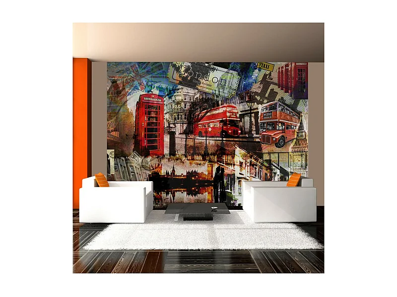 Papier Peint "Collage Londres" 231 x 300 cm