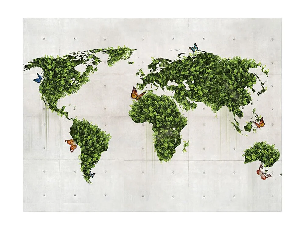 Papier Peint "Le Jardin des Papillons" 231 x 300 cm