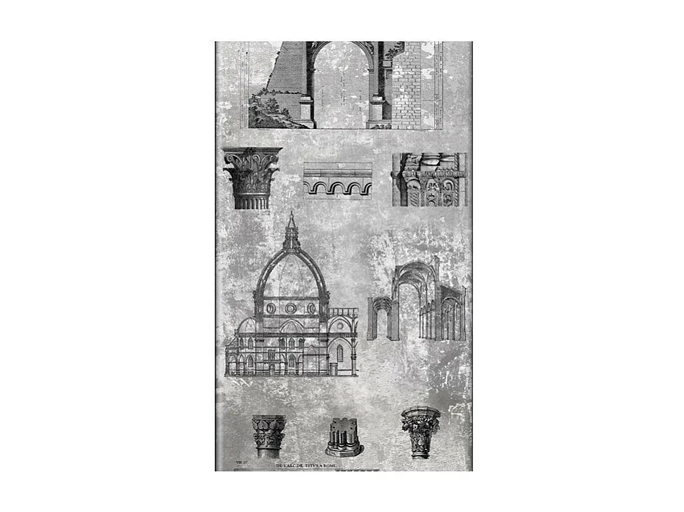 Papier Peint "Architectural Gems" 50x1000cm