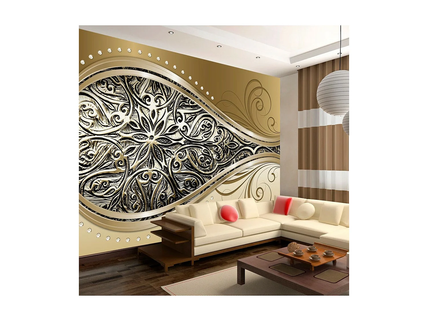 Papier Peint "Golden Eye" 70 x 100 cm