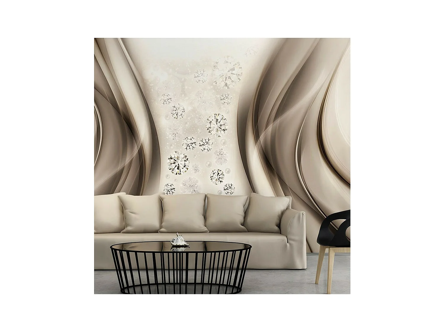 Papier Peint "Diamond Rain" 210 x 300 cm