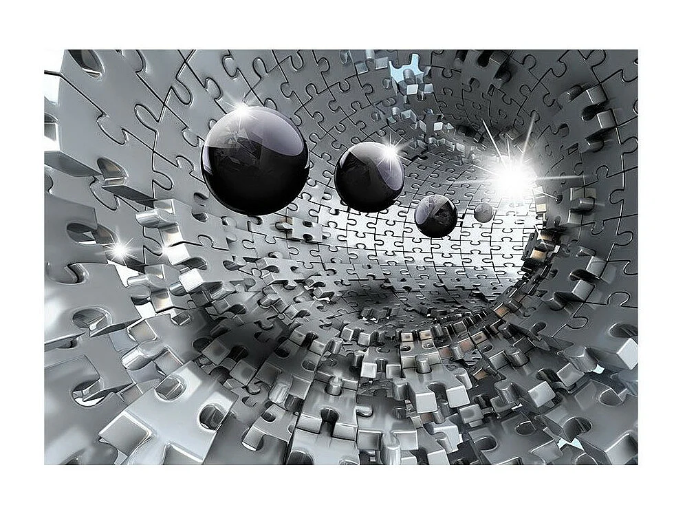 Papier Peint "Puzzle Tunnel" 140 x 200 cm