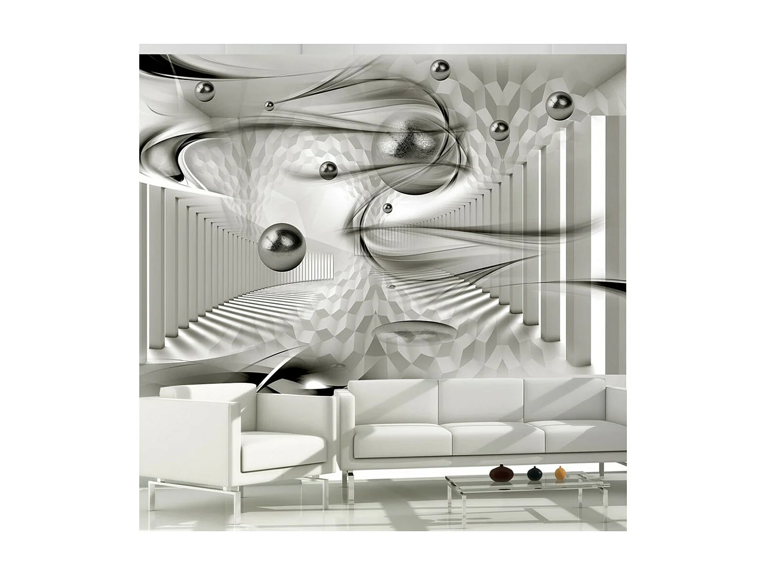 Papier Peint "Geometric Storm" 140 x 200 cm