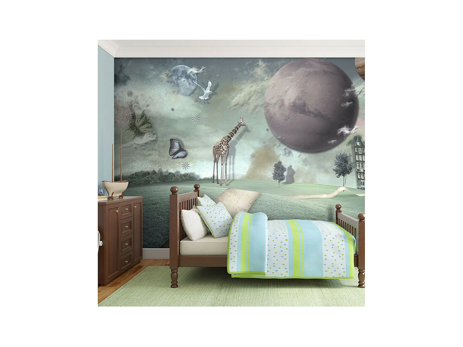 Papier Peint "La Ville de l'avenir" 193 x 250 cm