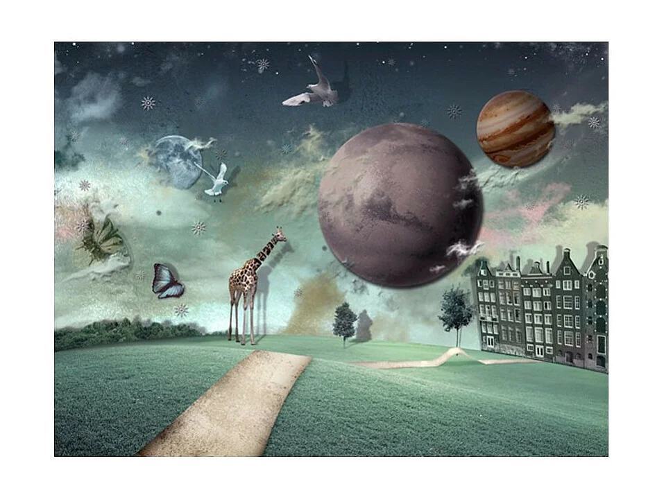 Papier Peint "La Ville de l'avenir" 193 x 250 cm