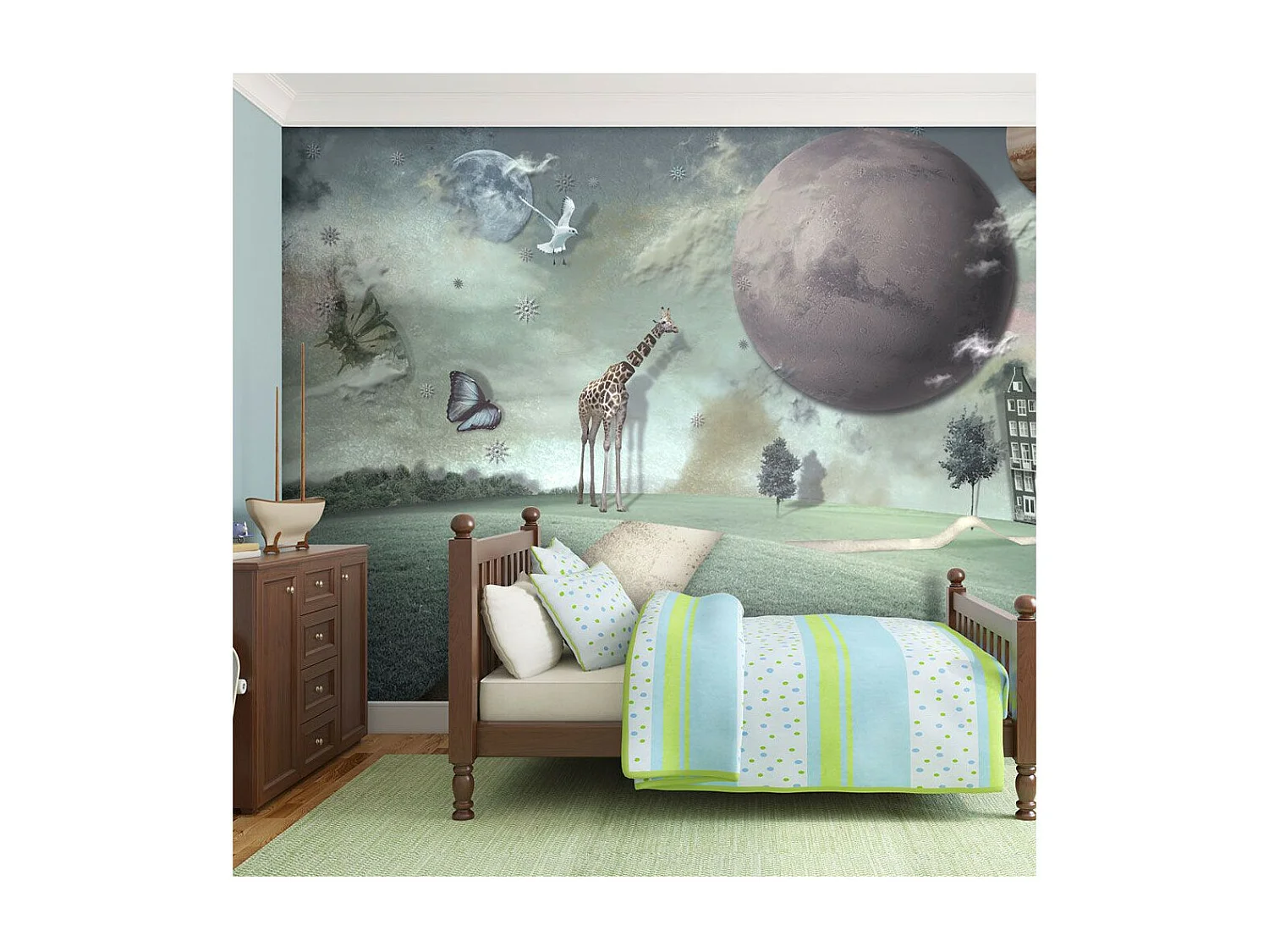 Papier Peint "La Ville de l'avenir" 193 x 250 cm