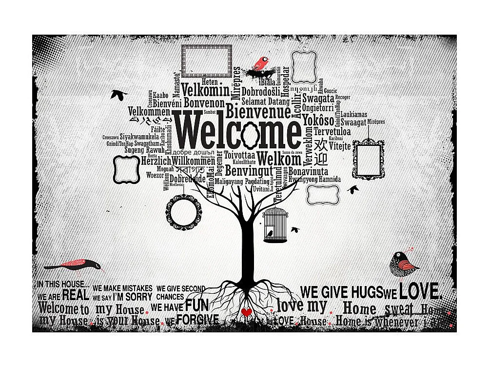 Papier Peint "In This Home" 140 x 200 cm