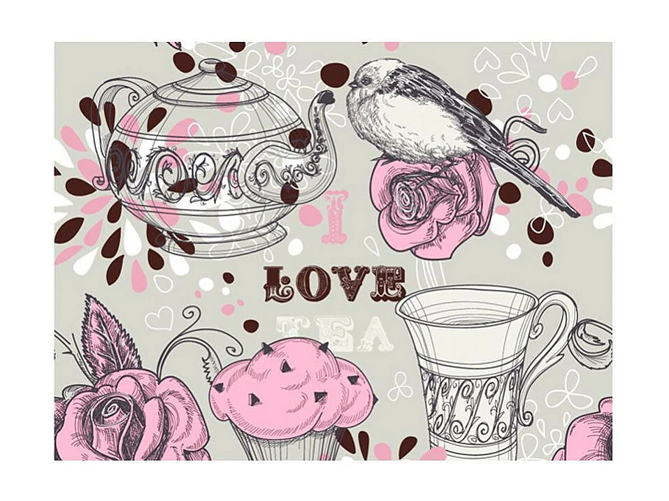 Papier Peint "Afternoon Tea" 270 x 350 cm