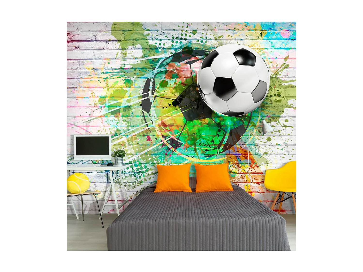 Papier Peint "Colourful Sport" 245 x 350 cm